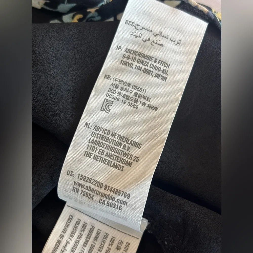 ABERCROMBIE & FITCH Women’s Long Sleeve Floral Mini‎ Dress Size Large Like New - Image 7