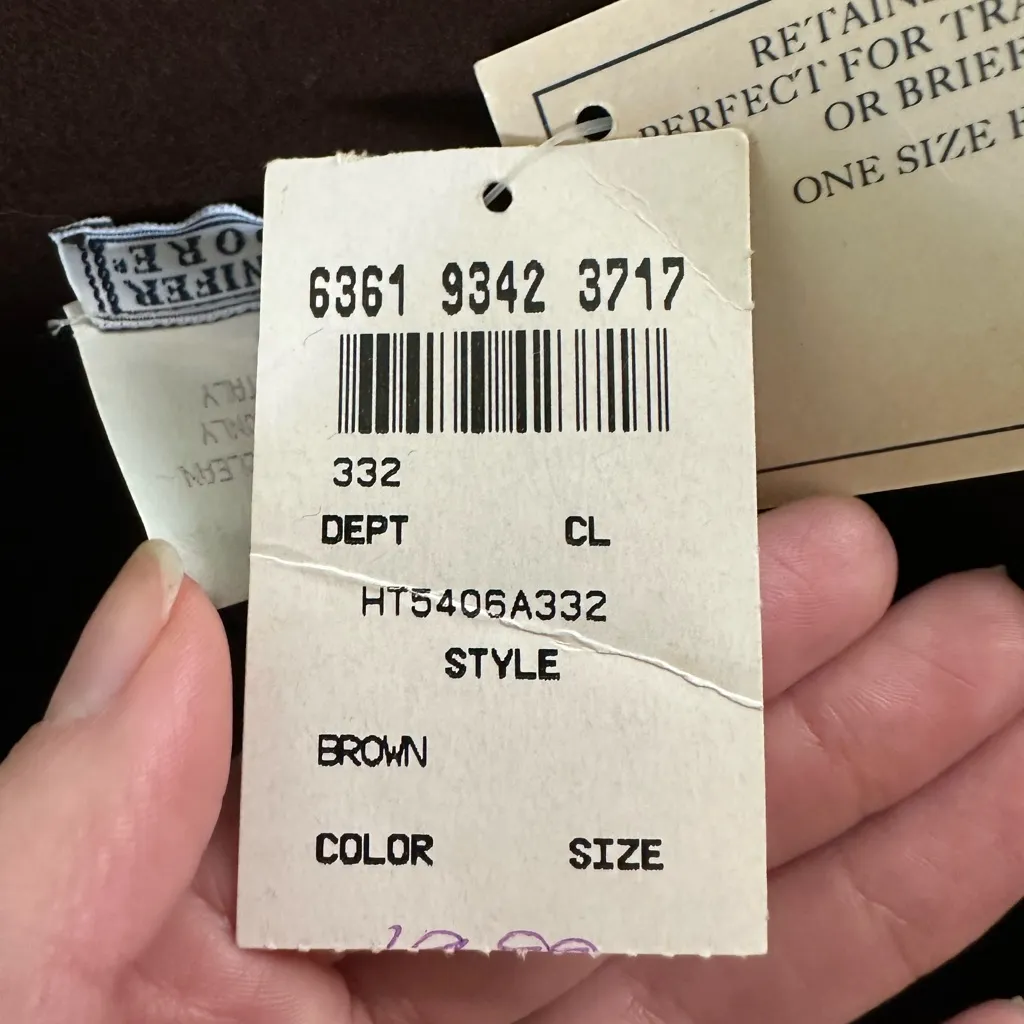 Jennifer Moore  Brown Crushable Hat - Image 6