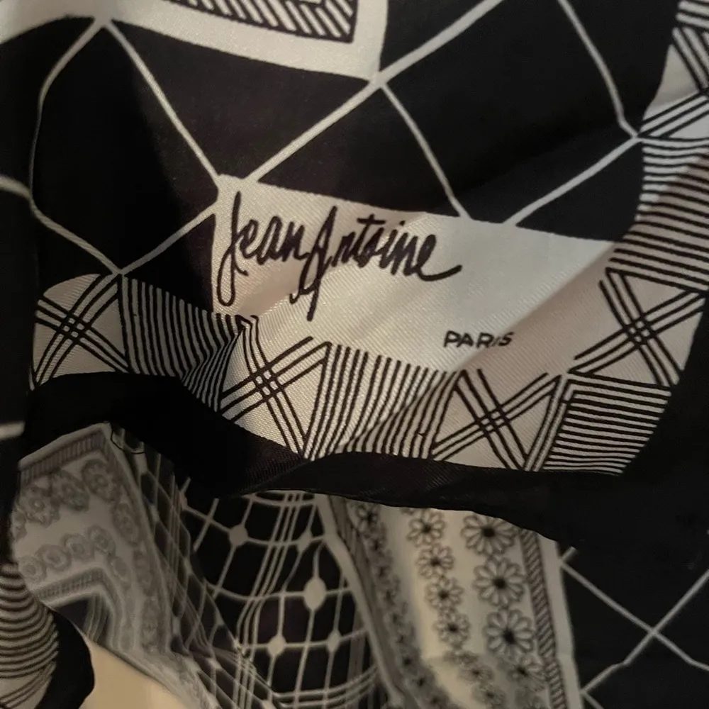 Vintage Jean Antoine Paris Scarf​ Black - Image 2