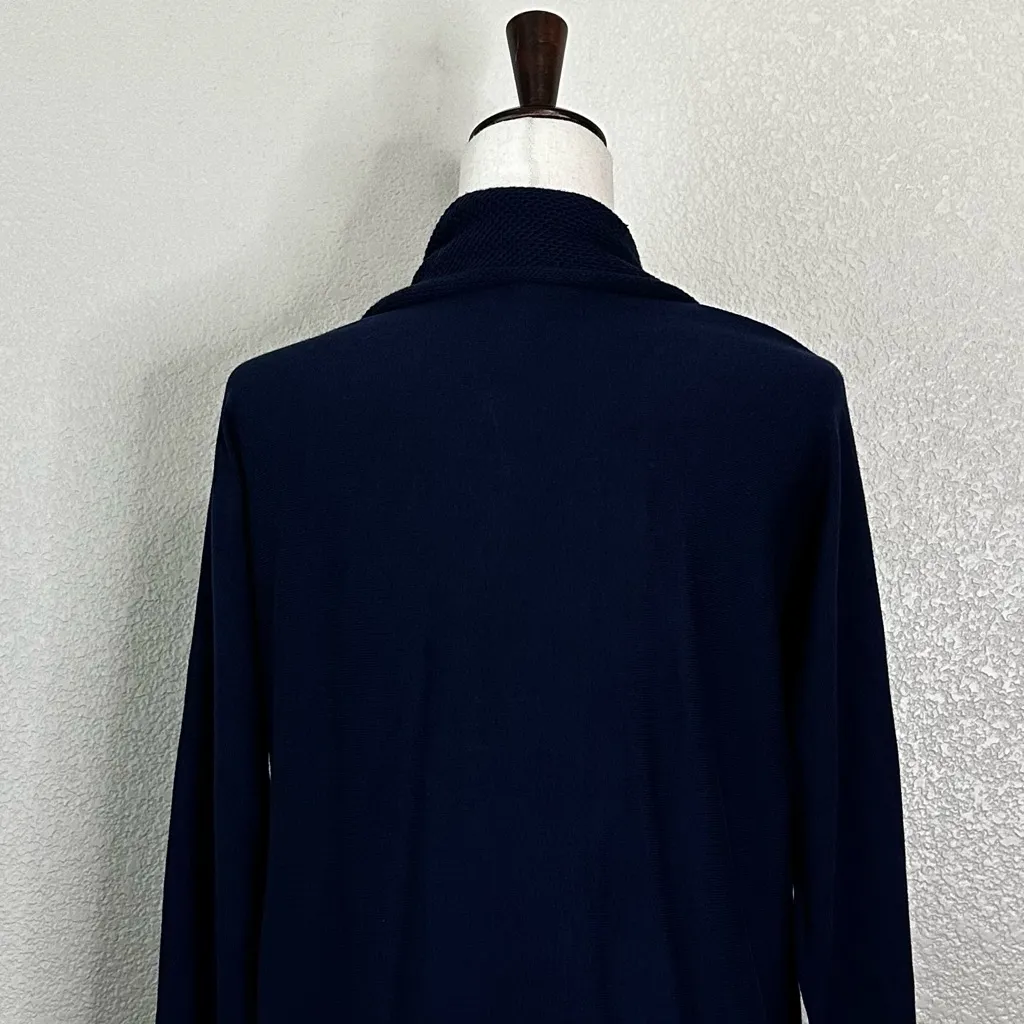 NWT Old Navy Open Front Navy Blue Long Sleeves Cardigan, Sz Medium - Image 8