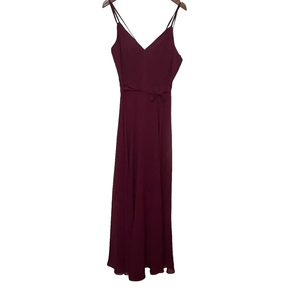 Marchesa Notte Valentia Gown Women’s 8 Burgundy A - Image 2
