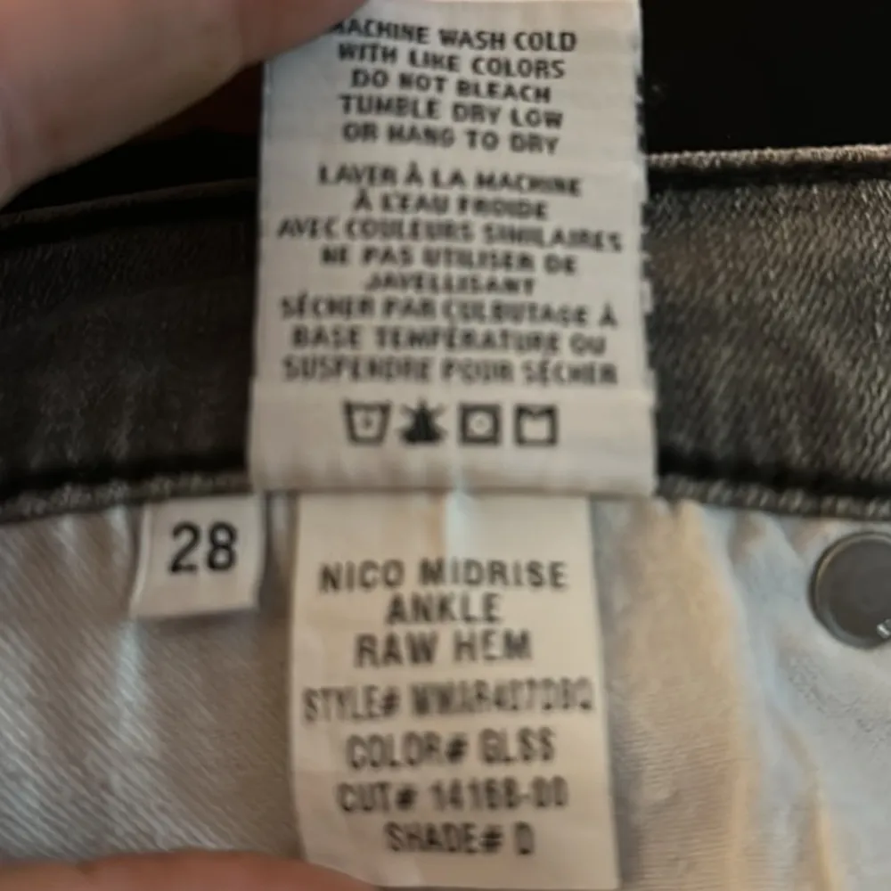 Hudson Nico Midrise Super Skinny‎ Raw Hem Jeans in Glass WMAR407DBQ Size 28 - Image 13