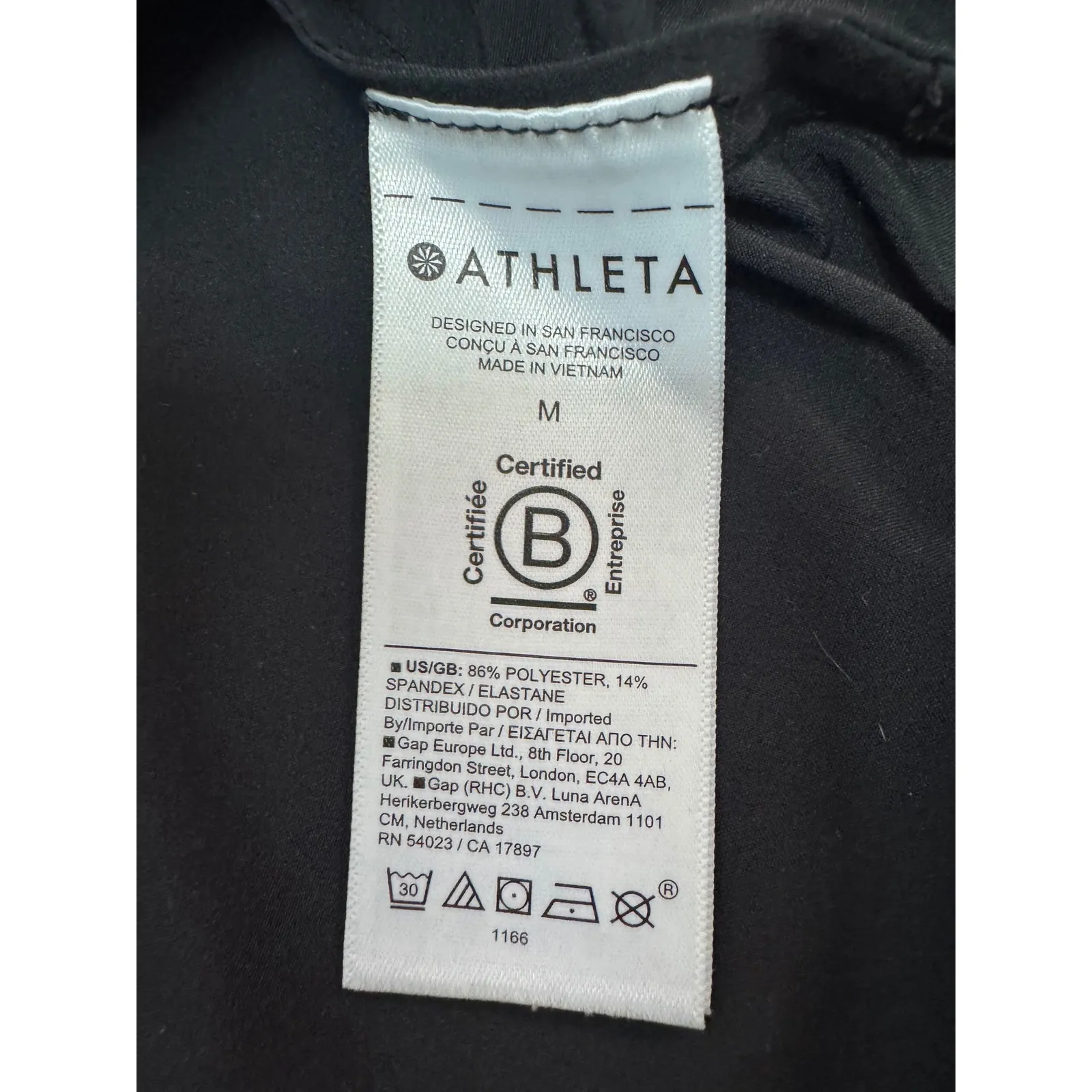 ATHLETA Urbanite Tank Black Sleeveless Collared‎ Pocket Shirt Top Women's Size M - Image 7