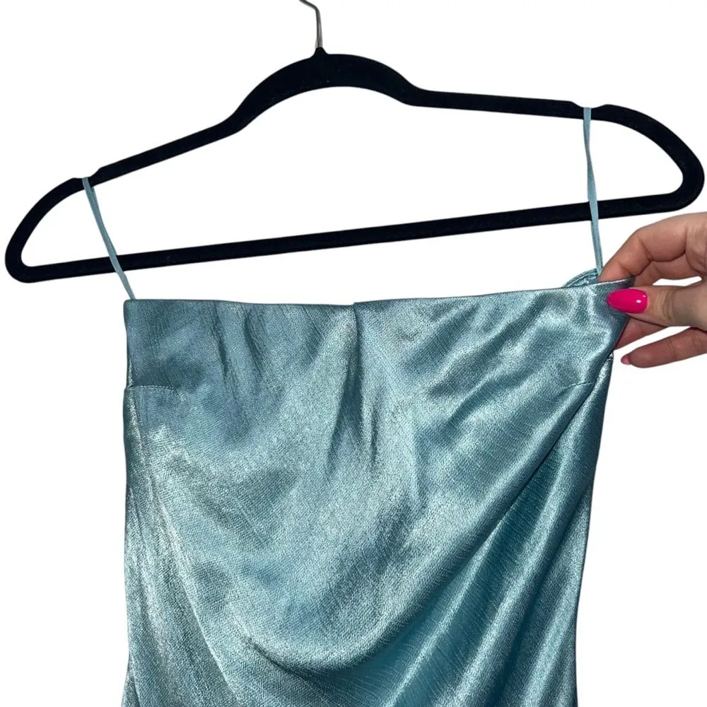 NEW NWT Bec + Bridge Moon Dance Strapless Maxi Dress Seaspray Blue - Image 5