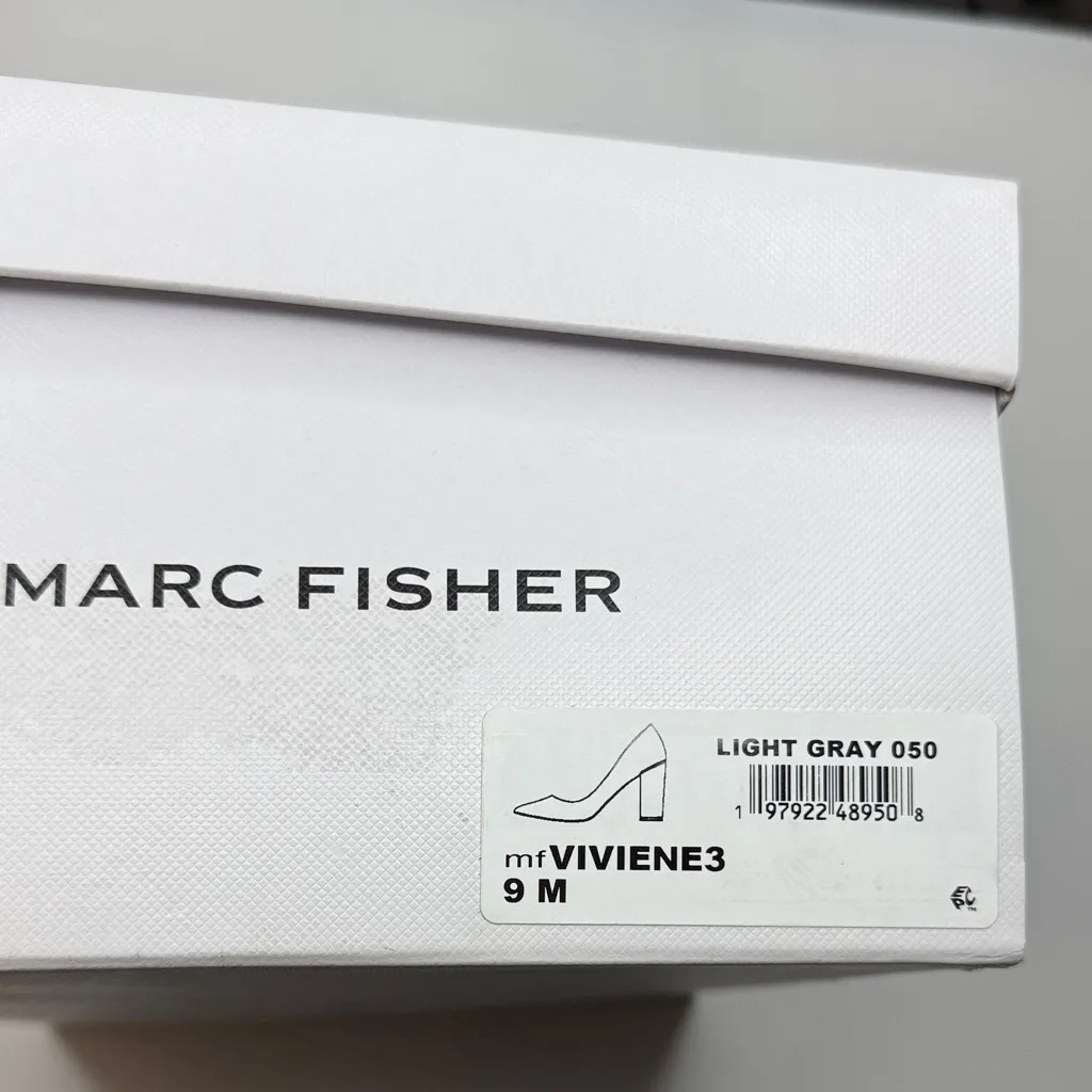 Marc Fisher Women's Viviene High Block Heel Pumps- Light Gray- Size 9 - Image 4