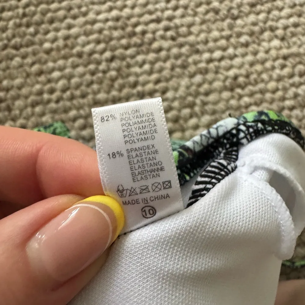 Green and Black Reptile Print Open Torso and Back One - Image 6