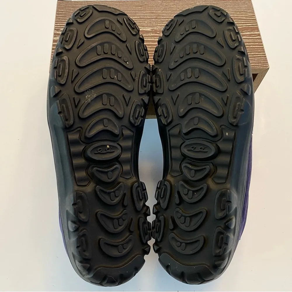 Bally Soho Leather Suede Purple Lace Up Sneaker Shoe Low Top Boot Size 6 Tread - Image 10