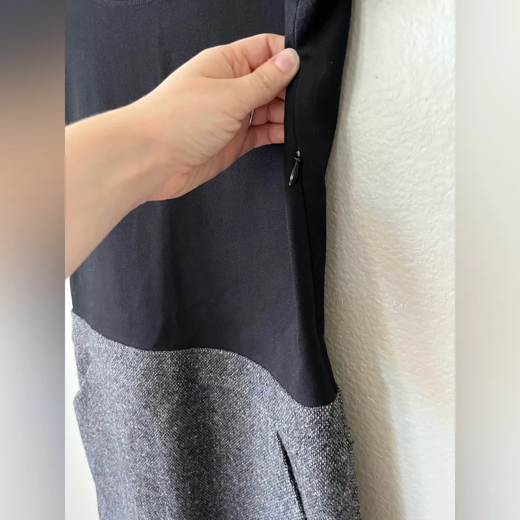 Theory Two Tone Wool Combo Skirt and Top Mini Dress Women's Size 0 - Image 7