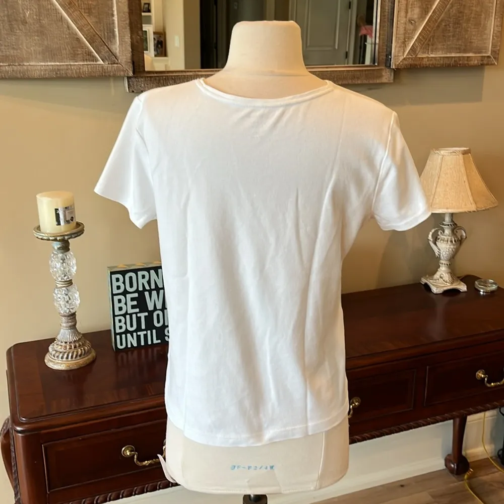 White Cotton Short Sleeve - Image 5