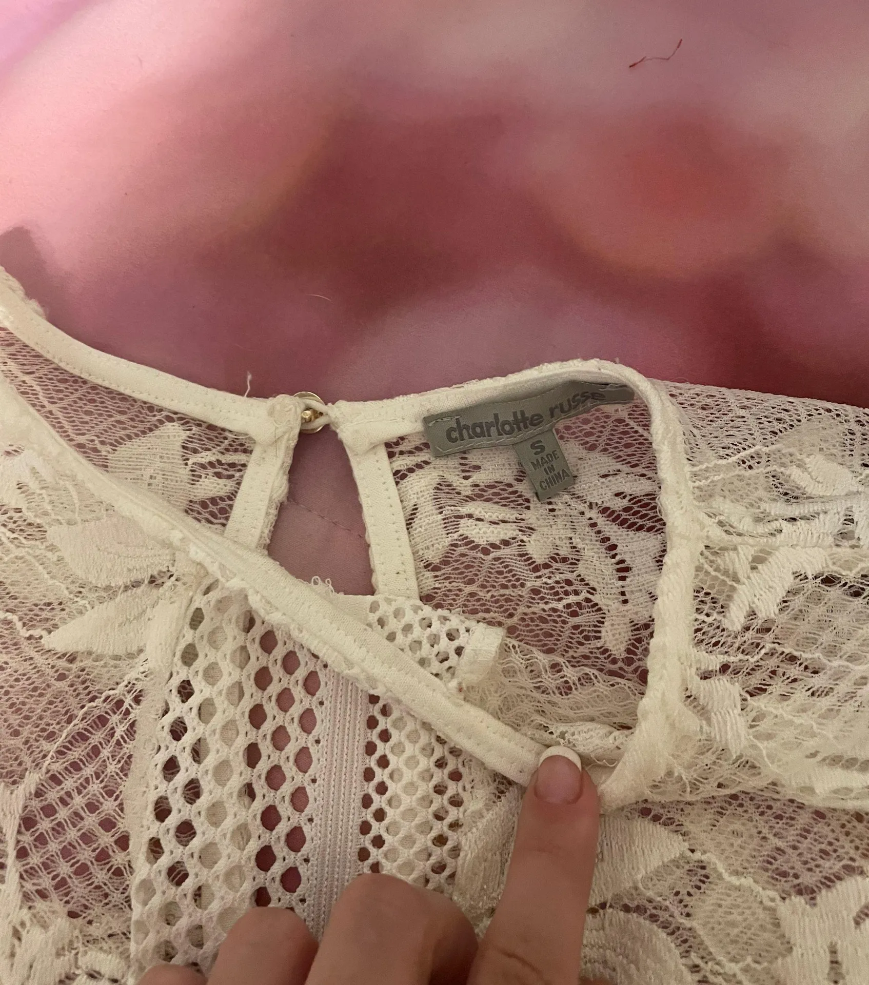 Lace Long Sleeve Bodysuit - Image 2