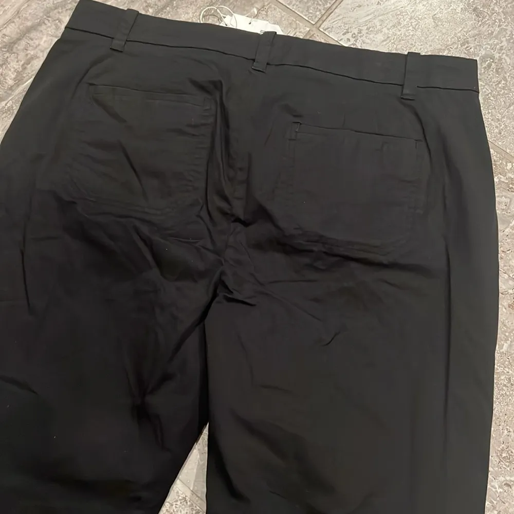 NWT Vince Coin-Pocket Straight-Leg Cropped Chino Pants Black Size 14 Retail $225 - Image 8