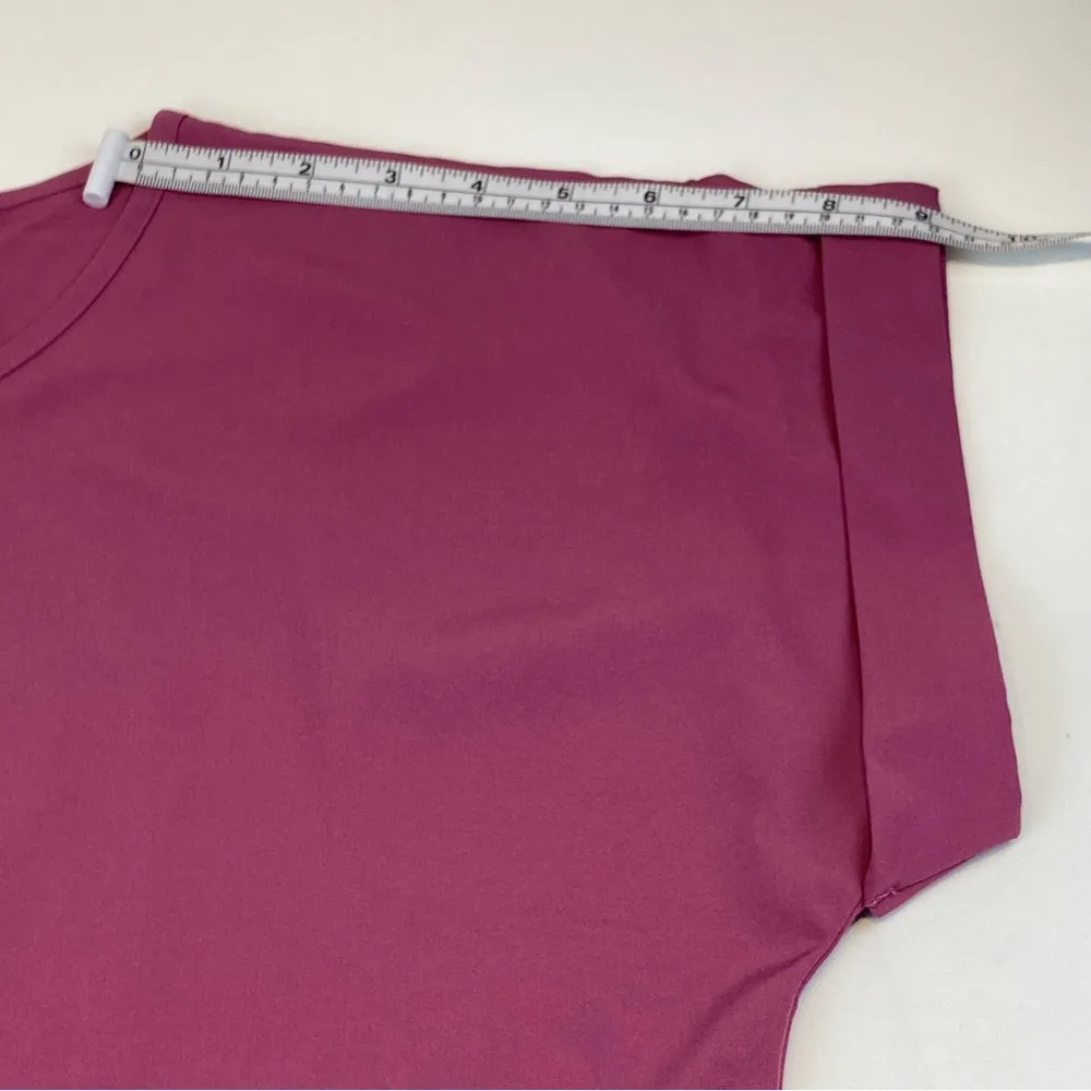 Emery Rose Solid Batwing Sleeve Scoop Neck Women blouse L NWT Pink Size L - Image 15