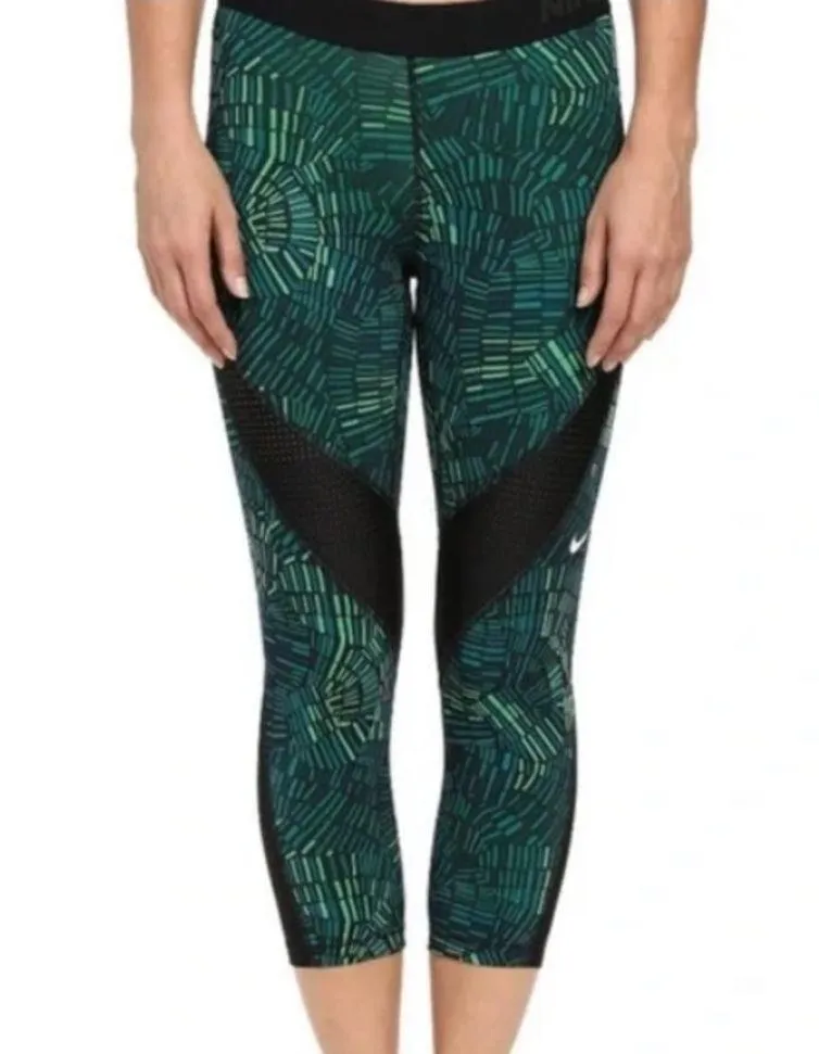 Nike pro leggings Nike Pro hypercool tidal cropped leggings XS green workout​​ - Image 10