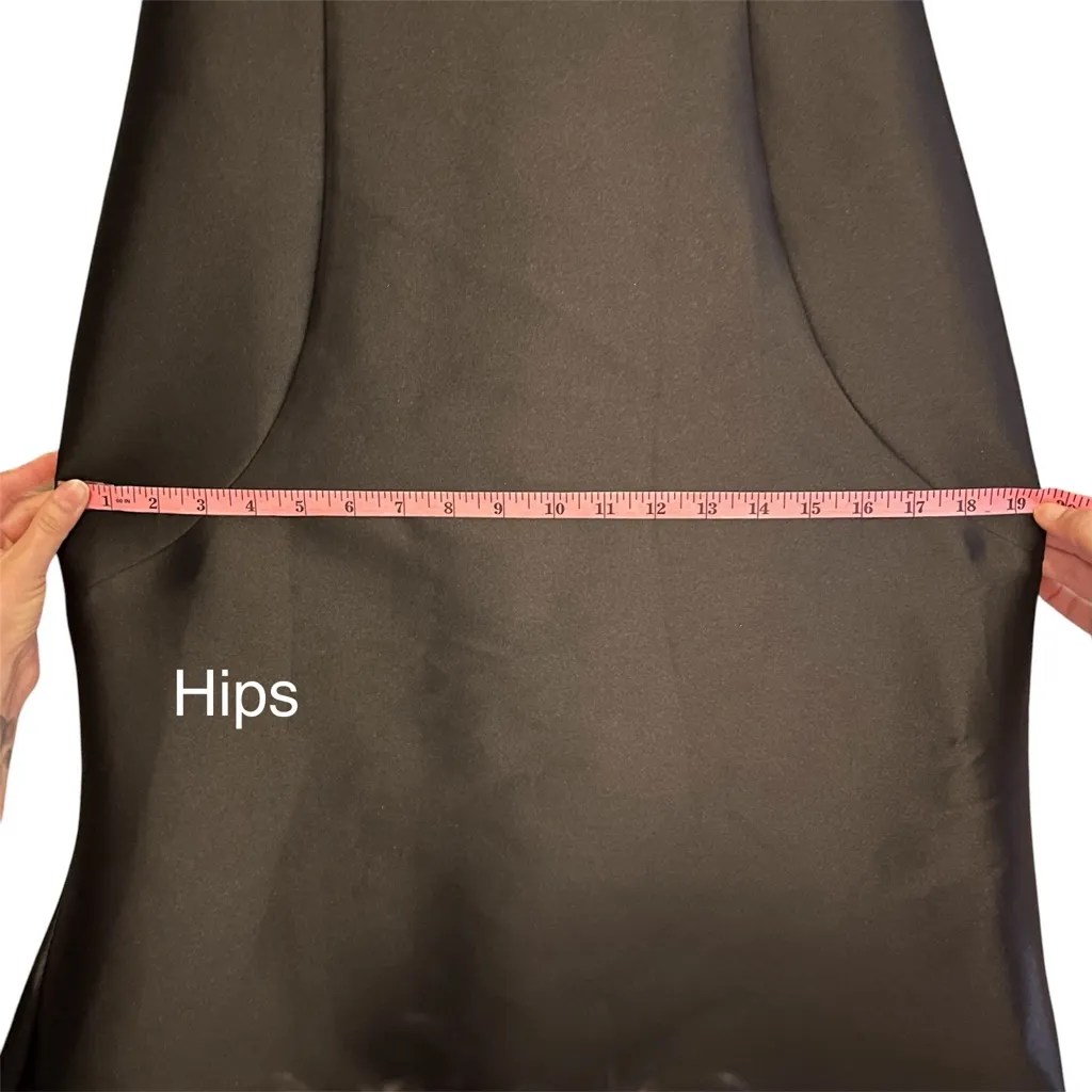 Sachin + Babi Structured Black Evening Gown 6 Ruffle cap sleeve Black Tie Formal - Image 14