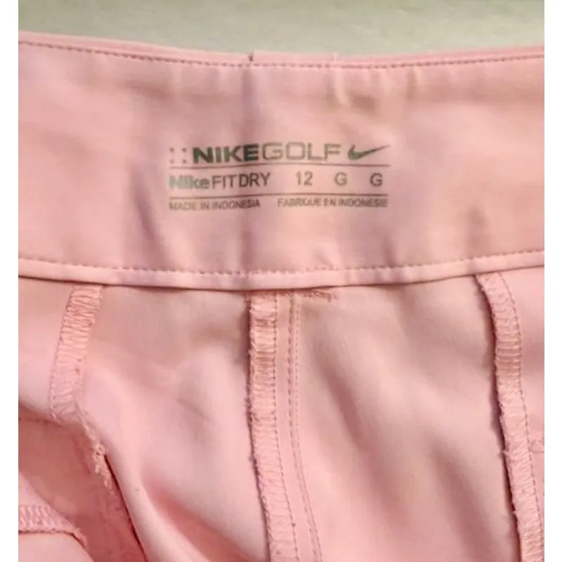 Nike Golf Women's Bermuda Shorts in Cotton Candy Soft Pink sz. 12 - Image 3