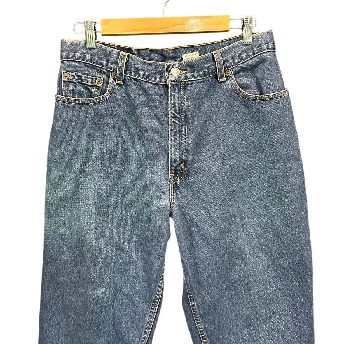 Vintage Levi’s 550 Made in USA 100% Cotton Relaxed Fit Tapered Jeans Size 29 Blue - Image 5