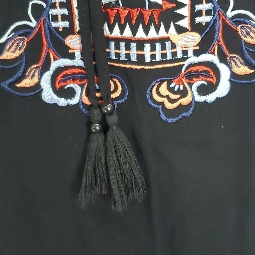 PARKER Black Embroidered Dean‎ Casual Dress - Image 9