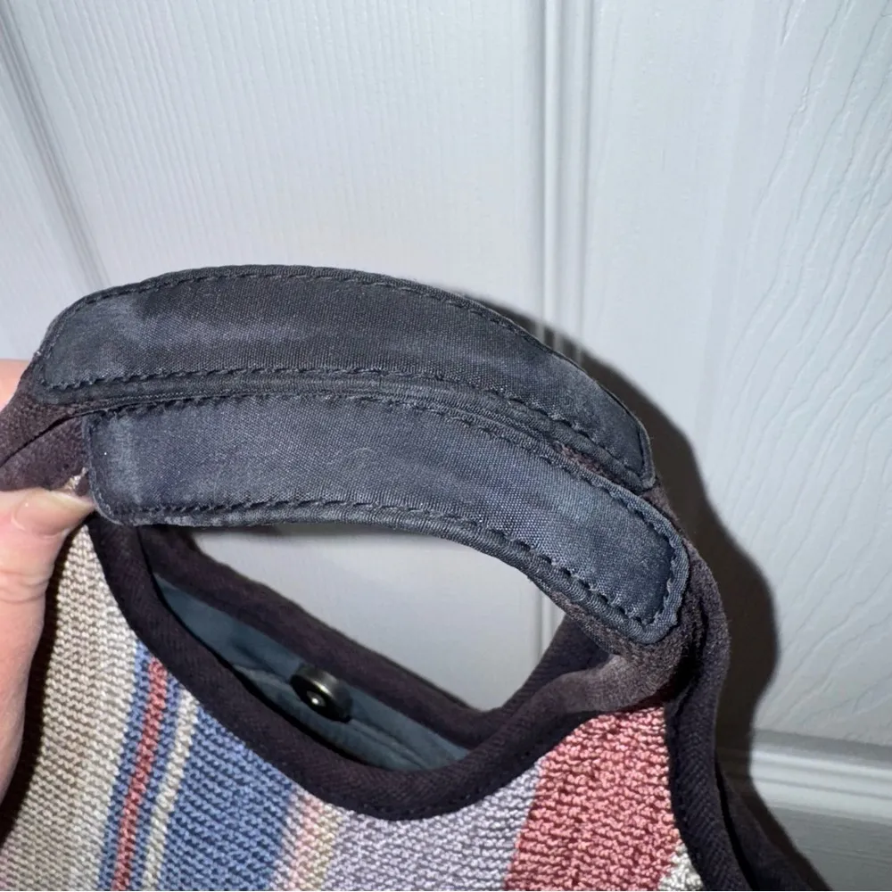 THE SAK Striped Multicolor Restore Woven Crochet Handbag Tote Purse Summer Beach - Image 7