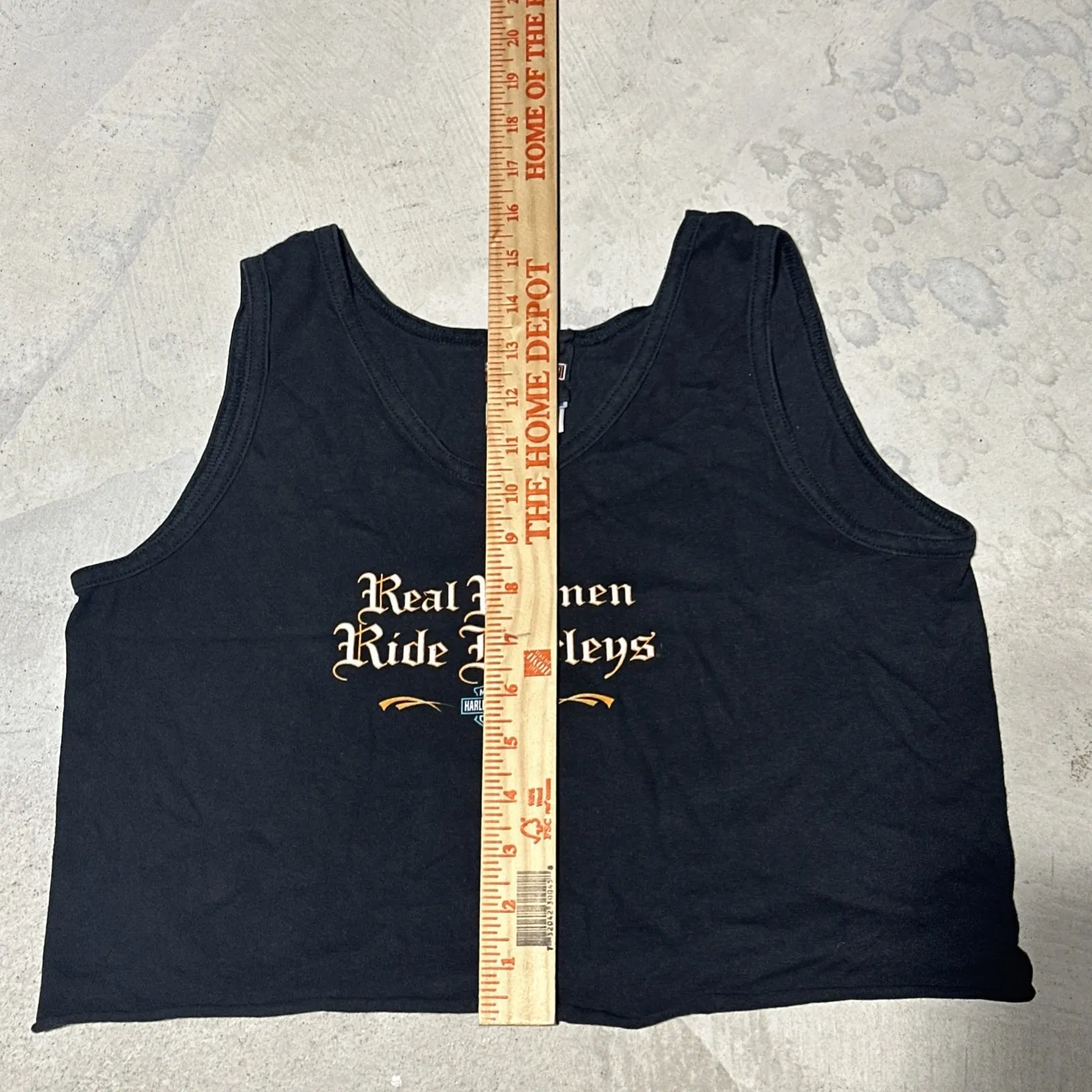 Vintage Harley Davidson Real Women Ride Harleys Black Women's Tank Top SZ S - Image 7