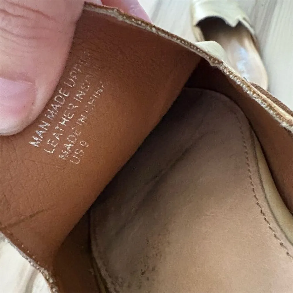 Mi. im Women's Beige Leather Slip - Image 5