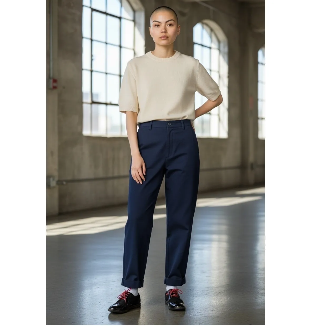 Ted Baker Anoihe Wingtip Oxfords Black Patent Suede pink Laces Women Size 10 - Image 2