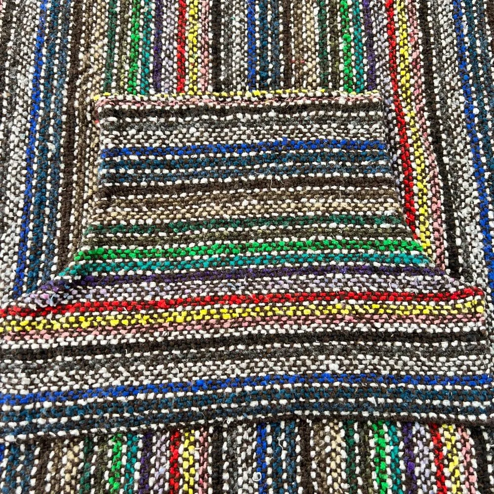 Artesanias F.R. Inc Hoodie Women's XL Multicolor Tweed Baja Parka‎ Native Tribal - Image 5