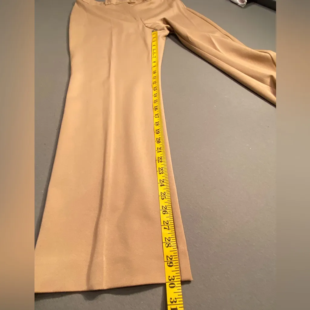NWT, Sigrid Olsen, Camel color slacks, flat front, stretch fabric, size 14 - Image 7