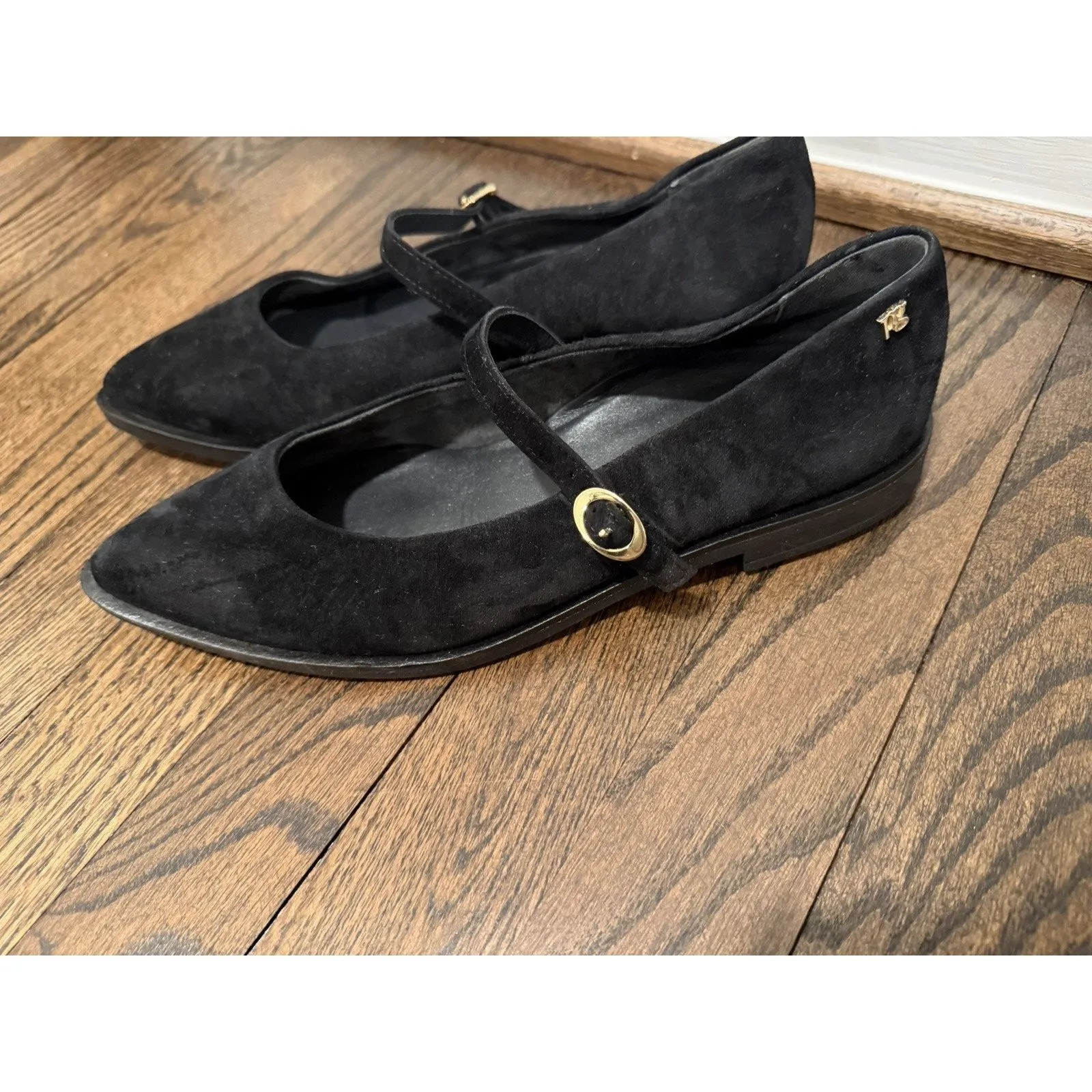 Paul Green Carla Mary Jane Flat Black Suede Women's Sz 7 $395 NEW - Image 16