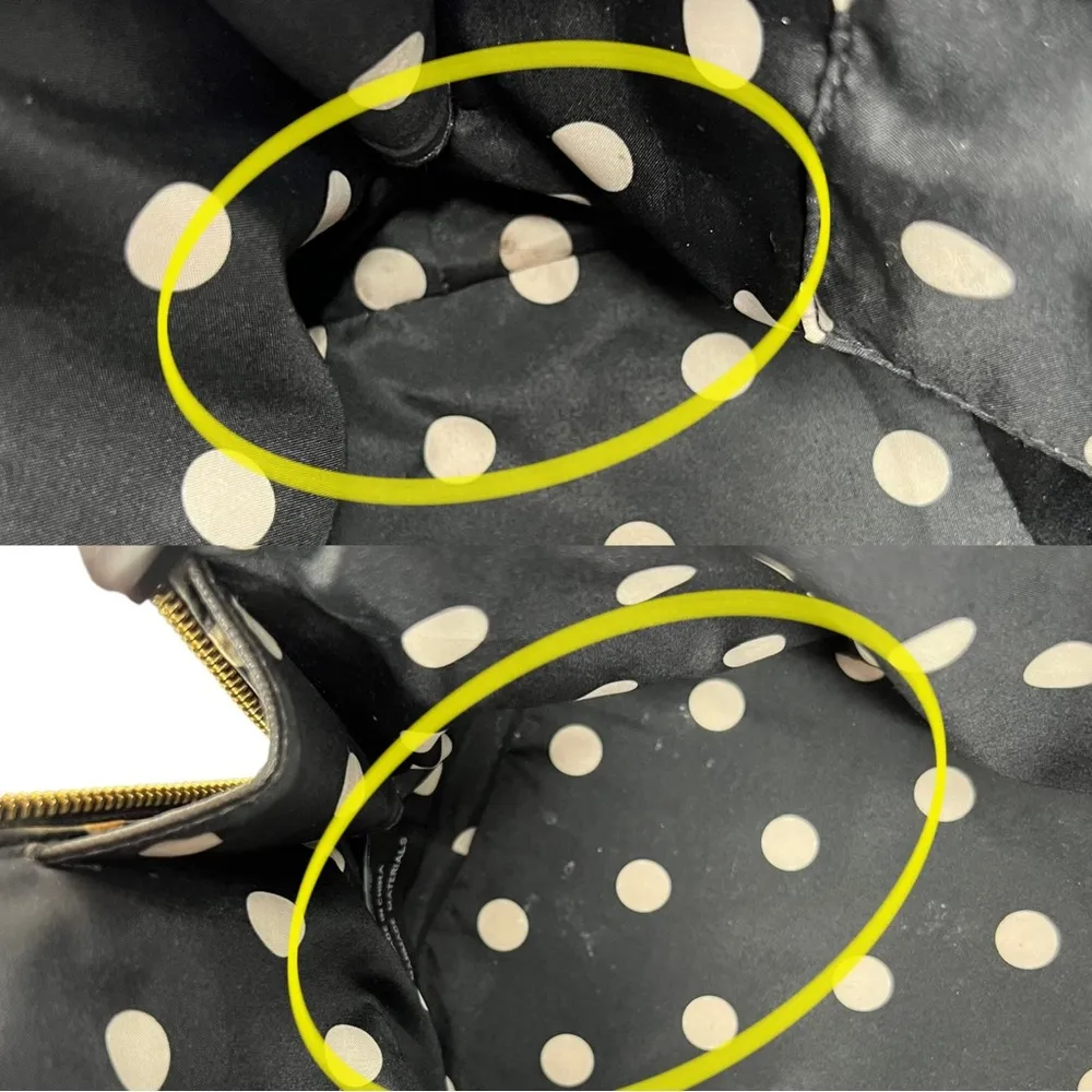 Anne Klein Black Structured Double Handle Dome Satchel Purse Bag - Image 9