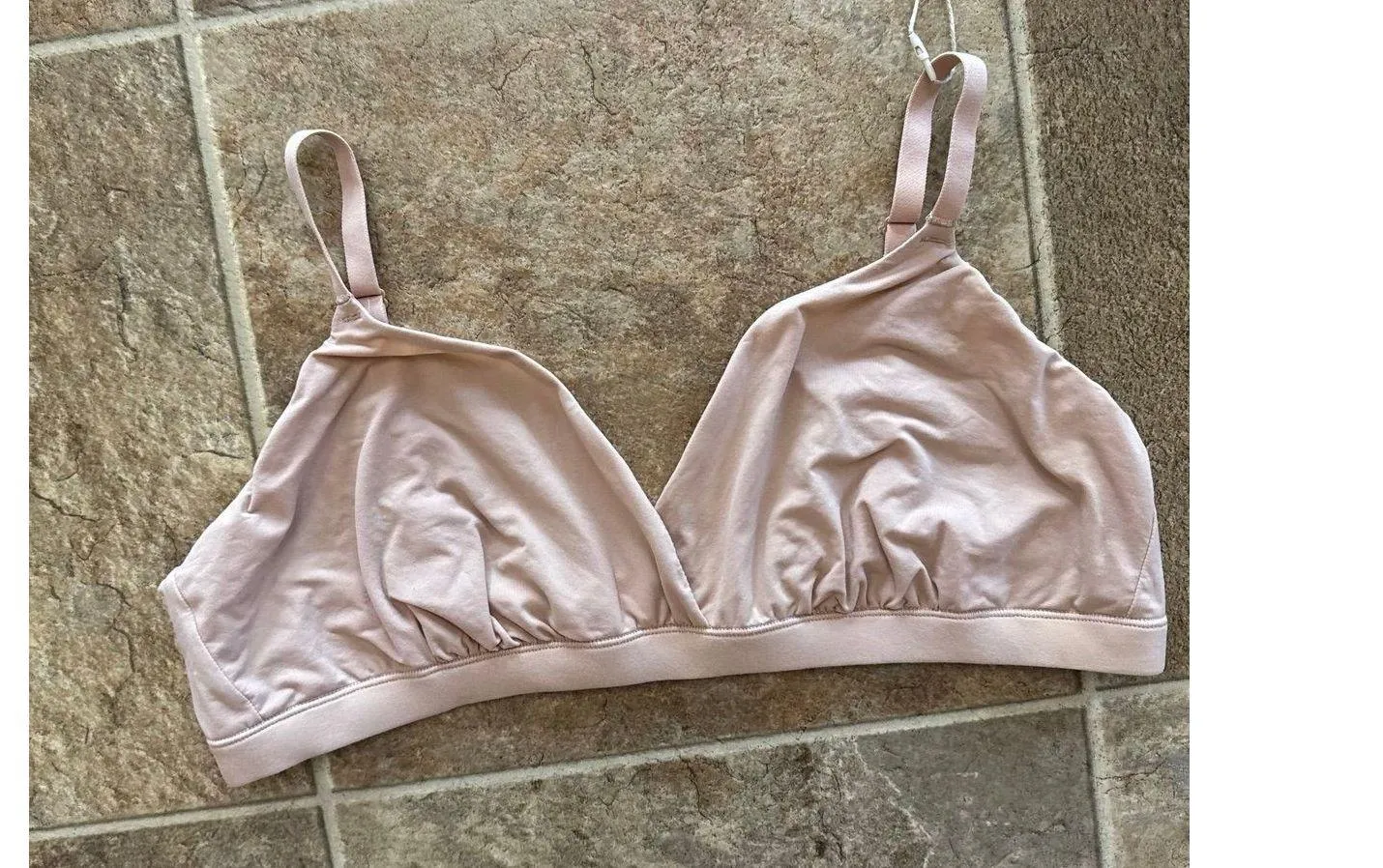 Skims Fits Everybody Crossover Bralette Clay Size XL - Image 4