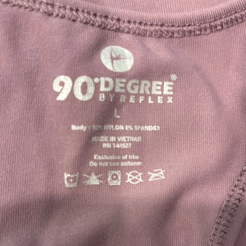 90 Degree By Reflex Purple Fitted Sleeveless Tank Top Size L - Image 2