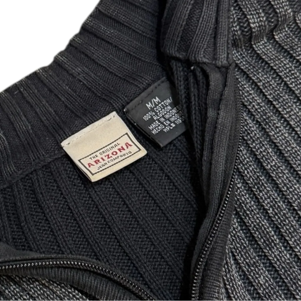 Arizona Y2K Ribbed Longline 1/4 Zip Mock Neck Sweater - Image 5