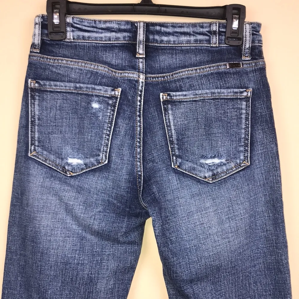 KanCan Women’s Distressed Raw Hem Straight Leg Denim Jeans Size 24 - Image 8