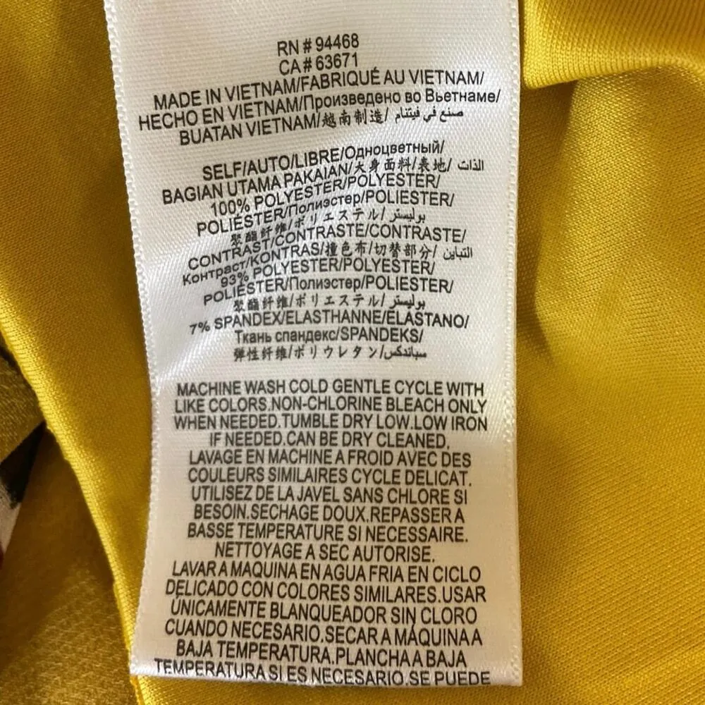 BCBGMAXAZRIA Multicolor Floral Colorblock Off the Shoulder Mini Dress Size M - Image 7