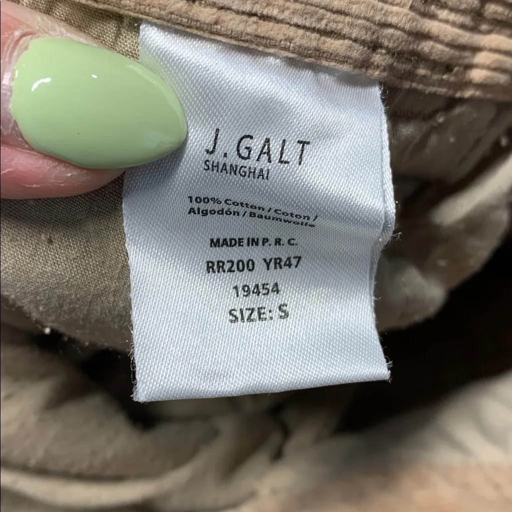 BRANDY MELVILLE JOHN GALT TAN KHAKI CORDUROY PANTS SMALL - Image 4
