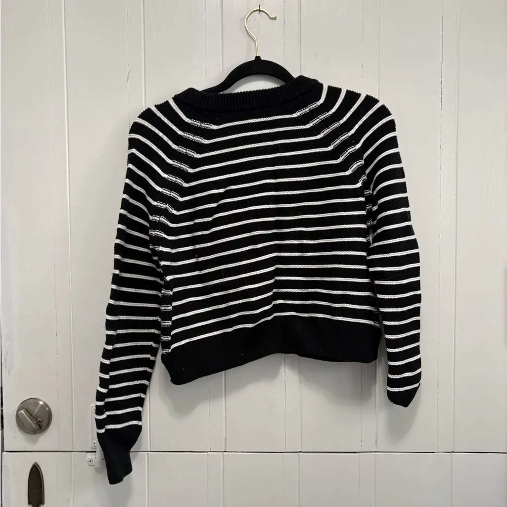 French Connection Monochrome Striped Sweater - Image 3