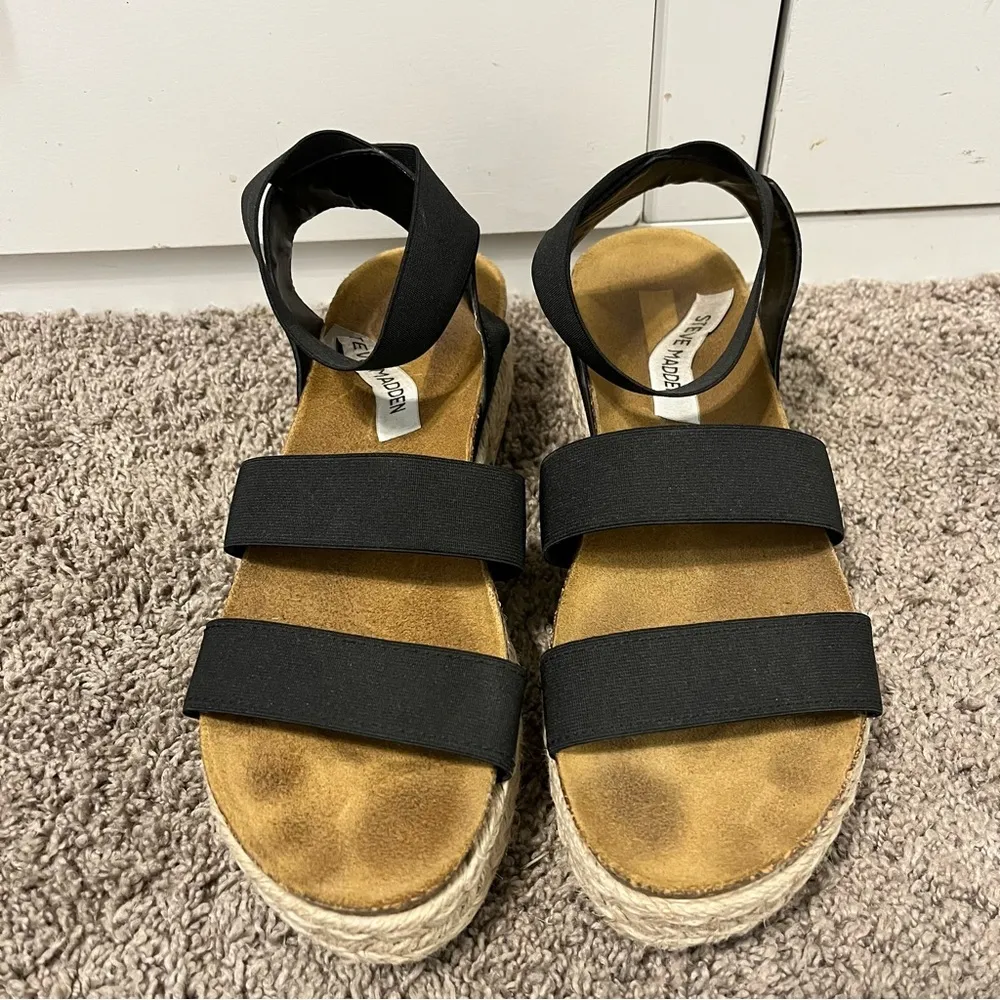 Steve Madden Kimmie Black Sandals - Image 3