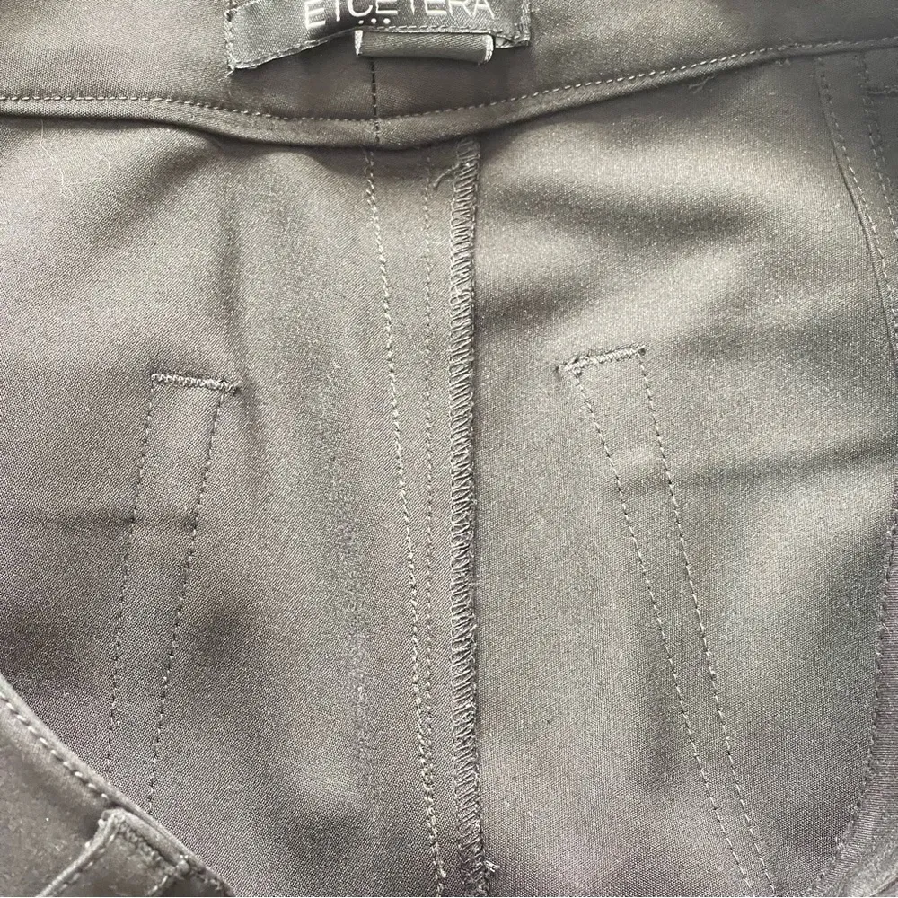 Etcetera Women’s Crop Black Pants Size 6 Zip Ankle Career Casual Professional - Image 9