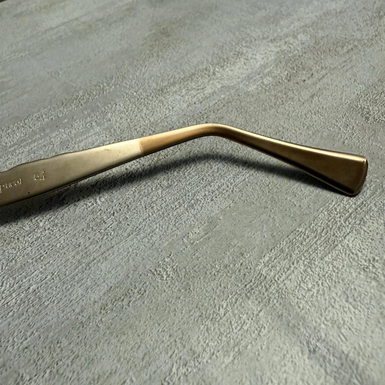 American Optical Unused Cat Eye‎ Eyeglasses Glasses Frames 5.75 Vintage Gold - Image 8