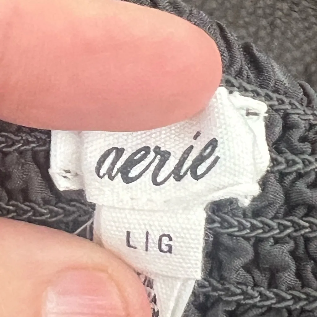 Aerie Gray Skorts with Ruched Waistband and Flowy Silhouette - Image 6