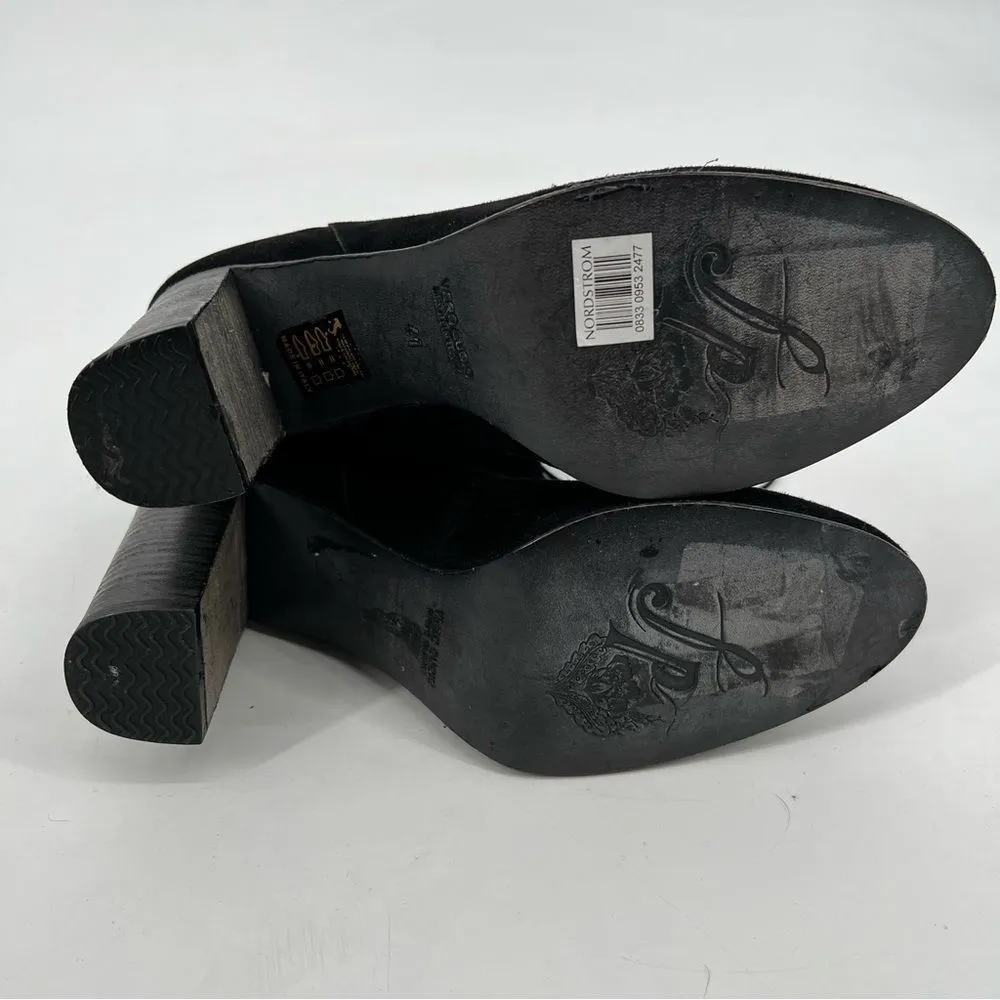 Free People Mila Foldover Ankle Bootie Suede EU41 US10 - Image 8