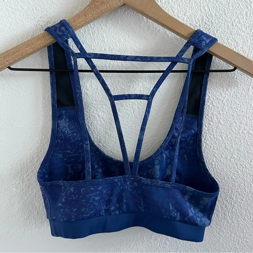 NWOT Anthropologie Daily Practice Sport Bra Blue Strappy XS - Image 2