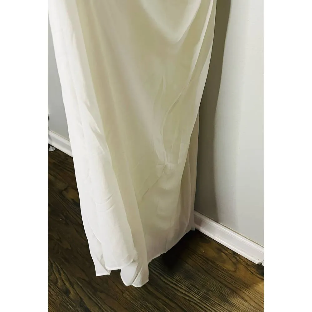NWT Show Me Your Mumu Amanda Wedding Cake Chiffon Maxi Dress Size Medium - Image 6