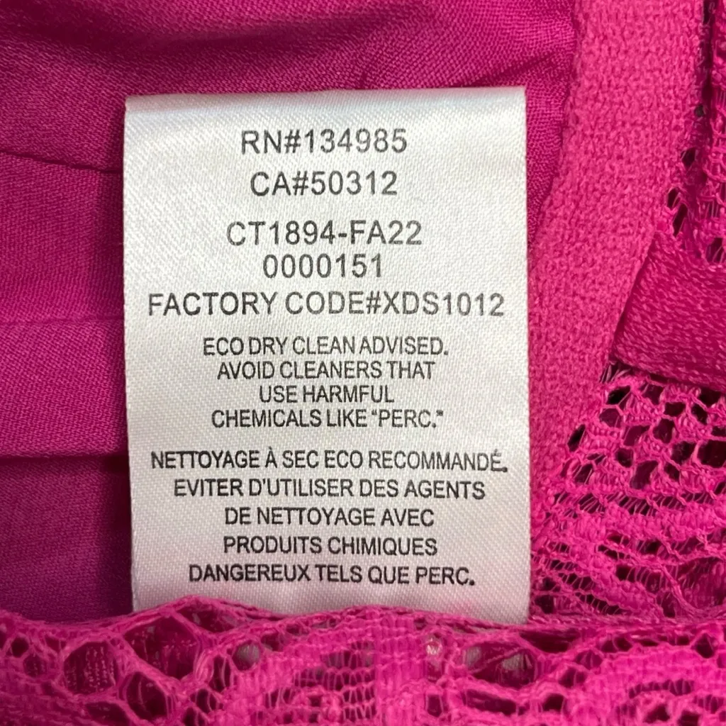 For Love & Lemons Sammie Crop Lace Bra Top Women’s Size Medium - Image 7