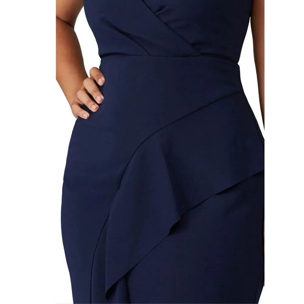 Parker Navy Tayla Ruffle Dress Rent The Runway Pre-Loved 4 $338 - Image 9