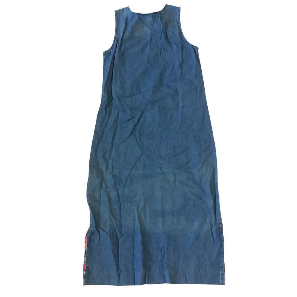 Vintage Country Wear Casuals Denim Dress Set Blue - Image 7