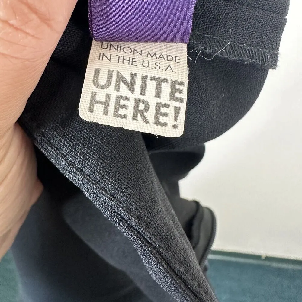 Ralph Lauren Collection Purple Label Pants Size 10 Vintage Wool Wide Leg Black - Image 8