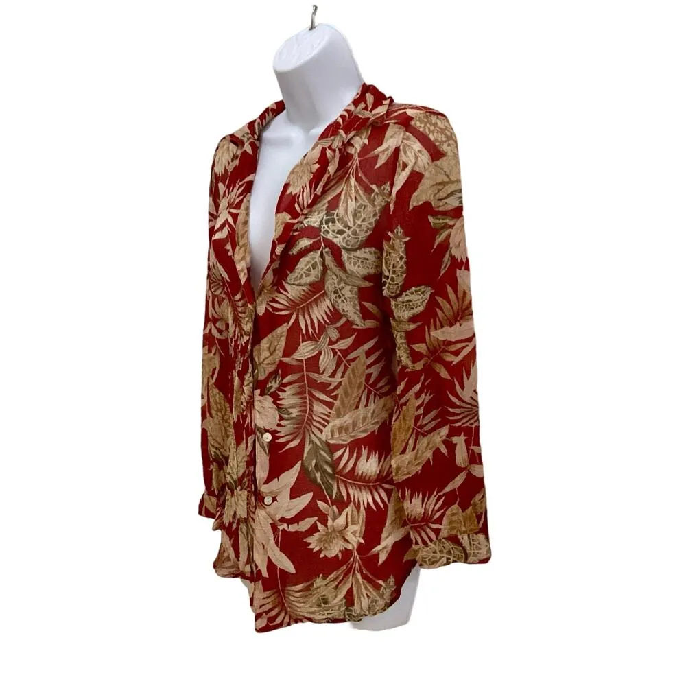 August Silk Hawaiian Print Button Down - Image 2