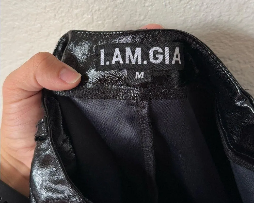 I.AM.GIA Nikole Faux Leather Pant Size Medium - Image 9