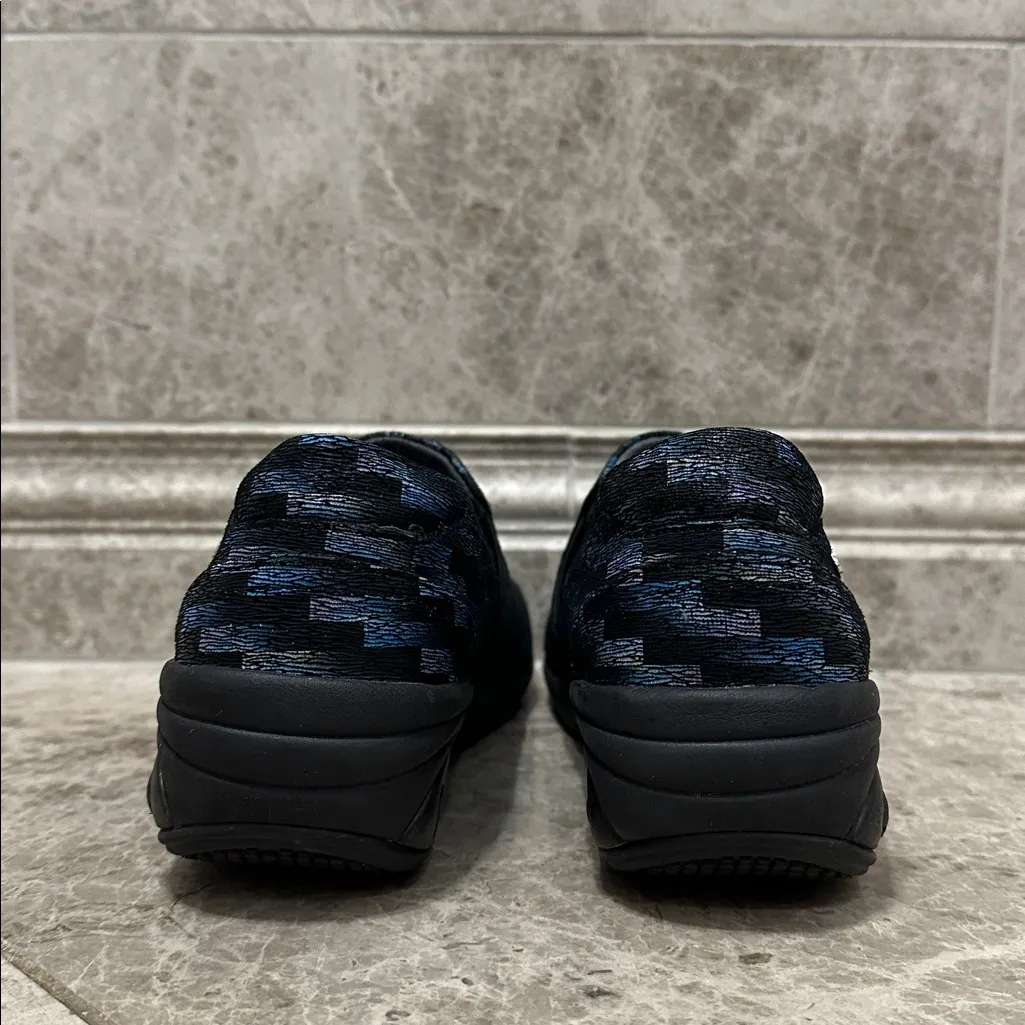 Therafit Annie Blue Diamond Leather Slip Resistant Slip On Clog Size 38 Black - Image 10